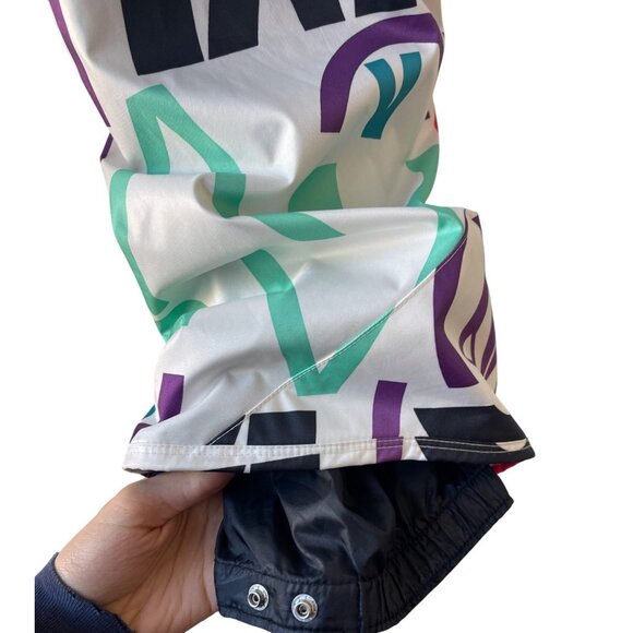 Volcom Womens White Nimbus Snowboard Ski Pants Size XS RARE Retro Graphic Print - Picture 6 of 9